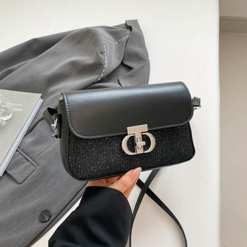 Ženska PU kožna mala kvadratna crossbody torba – gradski stil, retro dizajn