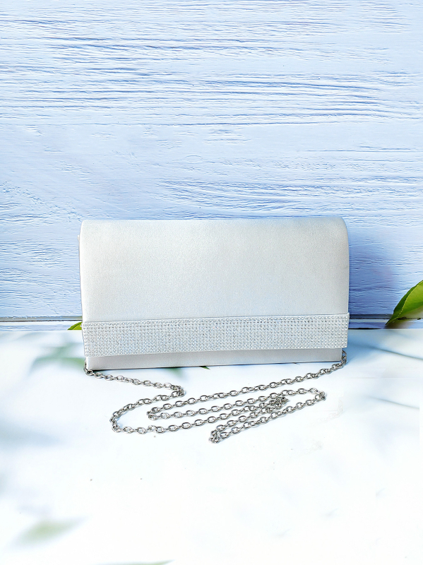 Večernja clutch s lancem, mala, moderna minimalistička torba, lagani luksuz, s poklopcem, novi model