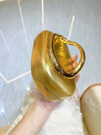 Ženska večernja torbica s lancem od PU kože, luksuzni kutijasti klutch za haljine