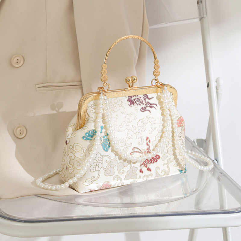Ženska crossbody torba s motivom leptira, novi model za sezonu proljeće-ljeto 2025, profinjen dizajn u nacionalnom stilu, večernja torba