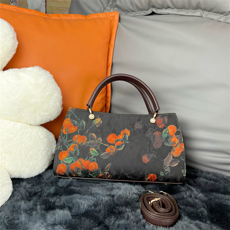 Ženska torbica preko ramena u kineskom stilu, Xiangyun yarn tekstil, vintage večernja crossbody torbica