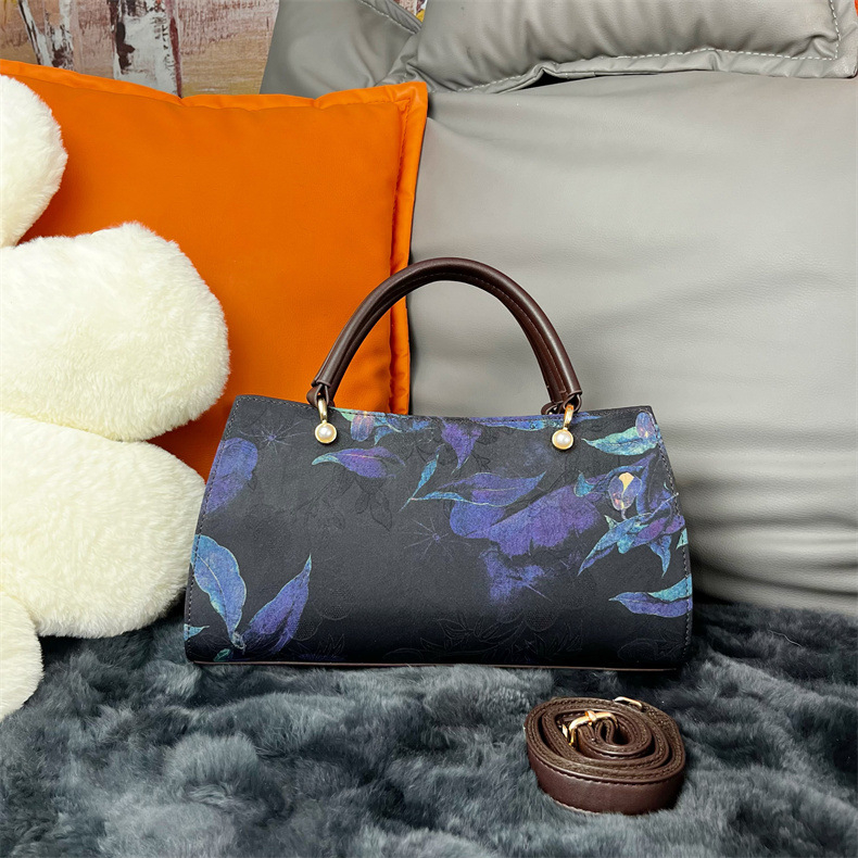 Ženska torbica preko ramena u kineskom stilu, Xiangyun yarn tekstil, vintage večernja crossbody torbica