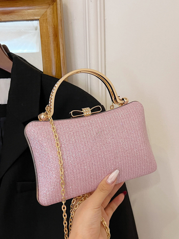 2024 nova ženska večernja torbica, minimalistički dizajn, torba preko ramena i crossbody s lancem, baguette stil