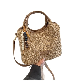 Ženska torba od pliša od jehnje dlake, stilna jesensko–zimska crossbody torba, mekana i svestrana