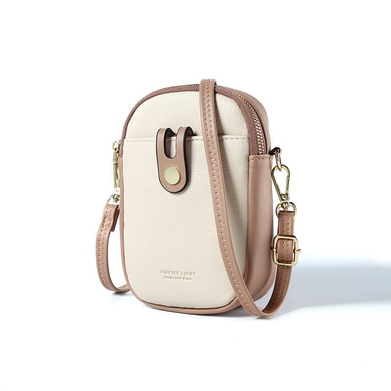 PU koža crossbody torba za telefon, minimalistički dizajn, kompaktna ženska torba