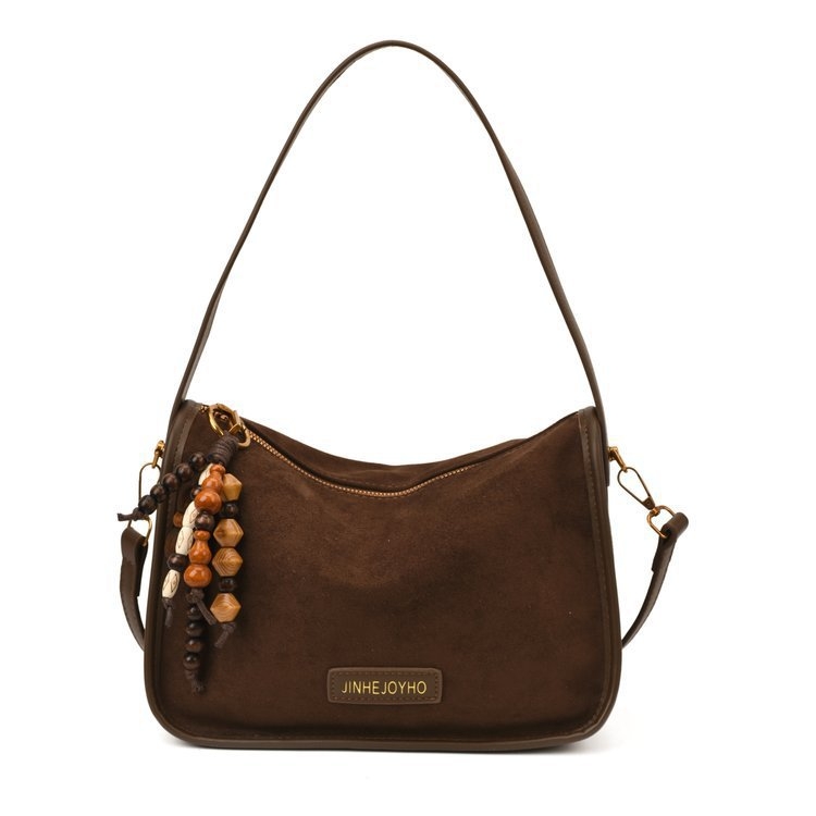 Ženska torba za jesen u retro stilu od mat semiša, crossbody, casual i stilna