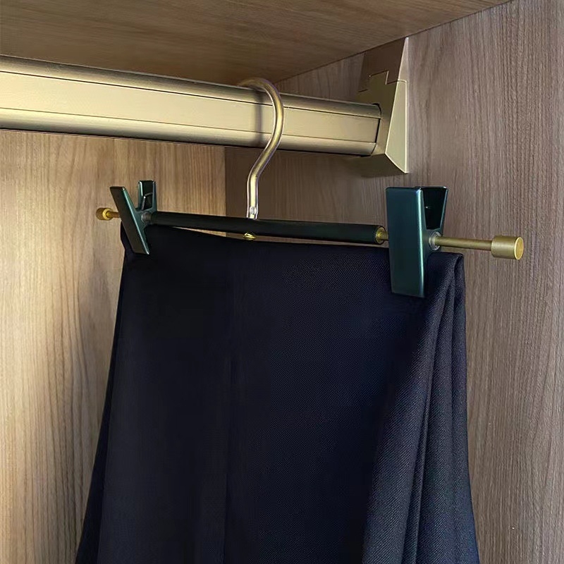 Klip za hlače od aluminijskog legura za sušenje i skladištenje, bez oznaka, snažan zahvat, aluminijski vješalica za odjeću