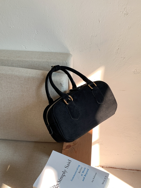 Jesen-zimska pliš torba od velura, mala kvadratna crossbody torba s džepom za telefon, retro stil