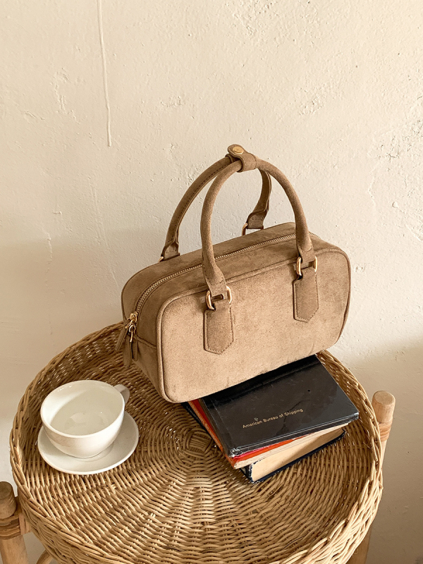 Jesen-zimska pliš torba od velura, mala kvadratna crossbody torba s džepom za telefon, retro stil