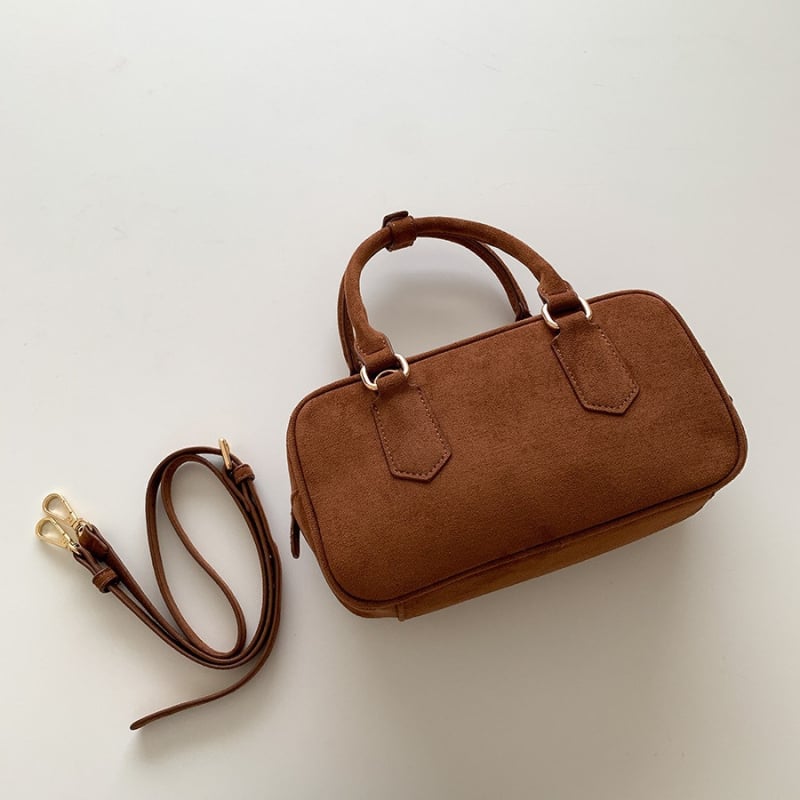 Jesen-zimska pliš torba od velura, mala kvadratna crossbody torba s džepom za telefon, retro stil