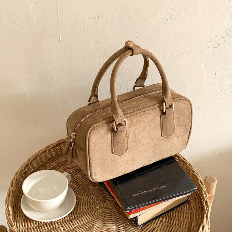 Jesen-zimska pliš torba od velura, mala kvadratna crossbody torba s džepom za telefon, retro stil