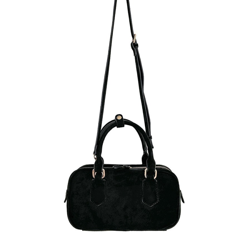Jesen-zimska pliš torba od velura, mala kvadratna crossbody torba s džepom za telefon, retro stil