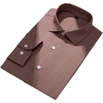 Muška košulja-kardigan s Windsor ovratnikom, poslovno-opušten stil, bez džepova, viskozni twill materijal, za sva četiri godišnja doba