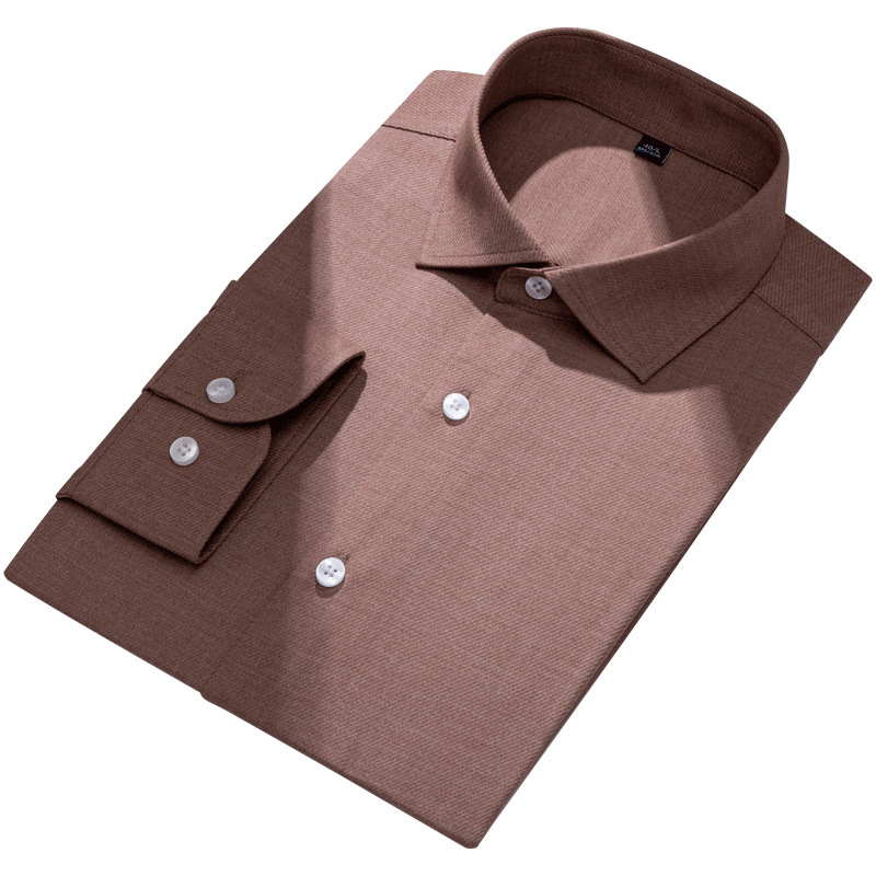 Muška košulja-kardigan s Windsor ovratnikom, poslovno-opušten stil, bez džepova, viskozni twill materijal, za sva četiri godišnja doba