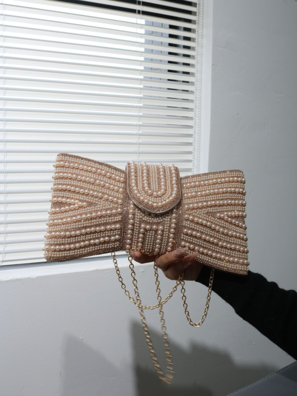 Dijamantima ukrašena večernja clutch torbica s remenom preko ramena, ženska mala torbica