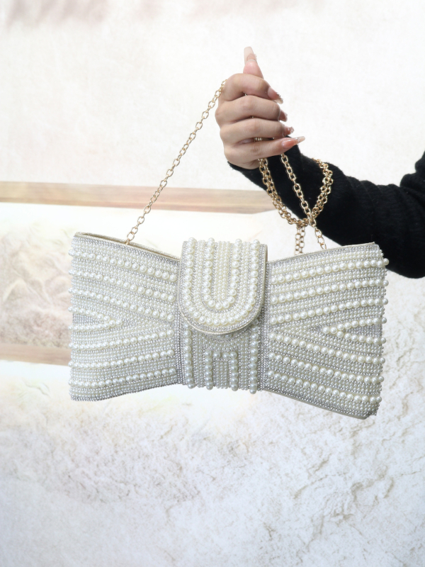 Dijamantima ukrašena večernja clutch torbica s remenom preko ramena, ženska mala torbica