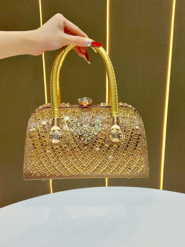 Ženska večernja torbica s dijamantima, sjajan dizajn, crossbody torba, velika kapaciteta, lagani luksuz