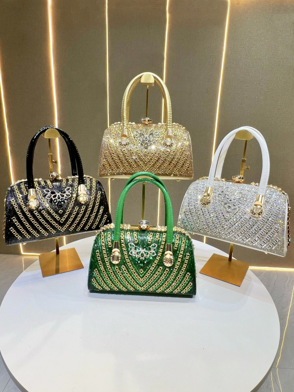 Ženska večernja torbica s dijamantima, sjajan dizajn, crossbody torba, velika kapaciteta, lagani luksuz