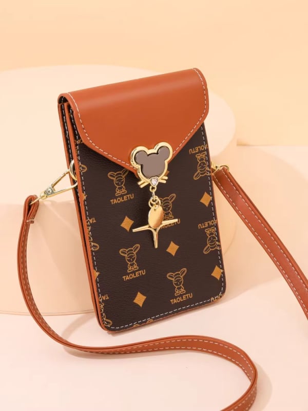 Ženska torbica za mobitel s dodirnim zaslonom – 2026 jesen-zima, novi stil, uspravna mala crossbody torba