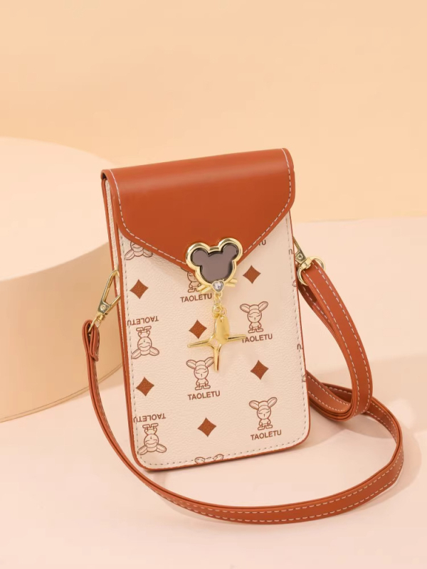 Ženska torbica za mobitel s dodirnim zaslonom – 2026 jesen-zima, novi stil, uspravna mala crossbody torba