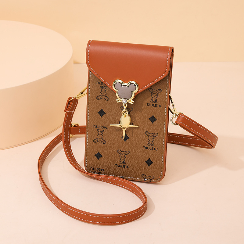 Ženska torbica za mobitel s dodirnim zaslonom – 2026 jesen-zima, novi stil, uspravna mala crossbody torba