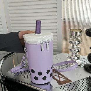 Milk Tea стил малка дамска чанта през рамо за телефон, модерен и универсален дизайн, кофа-образна чанта