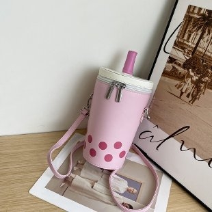 Milk Tea стил малка дамска чанта през рамо за телефон, модерен и универсален дизайн, кофа-образна чанта