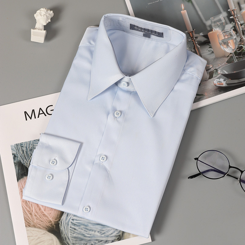 Muška slim-fit košulja s dugim rukavima, francuskog stila ovratnik, poslovno-ležerni stil, bez glačanja