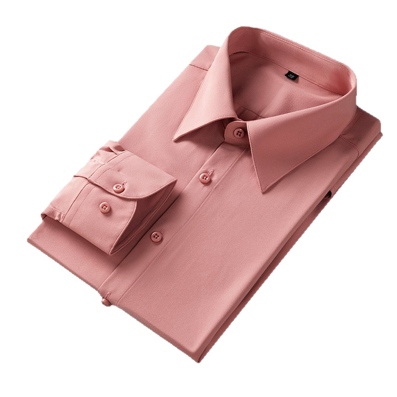 Muška slim-fit košulja s dugim rukavima, francuskog stila ovratnik, poslovno-ležerni stil, bez glačanja