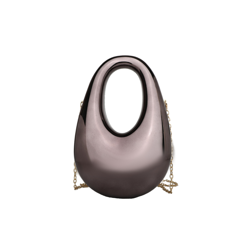 Akrilna baguette torba, ovalnog oblika kutije, večernja torba, za nošenje preko ramena ili crossbody, za žene