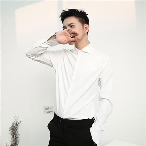 2026 nova muška košulja s crnim prugama, dugi rukav, poslovni casual, slim fit, bez peglanja