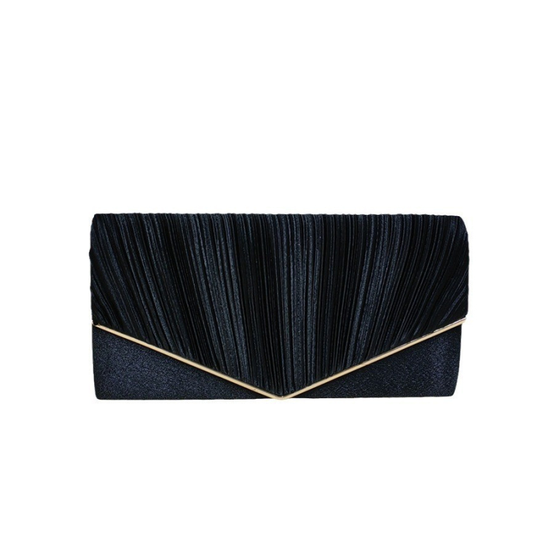 Clutch od imitacije svile, s lancem, večernja torbica, velika zapremina, više boja