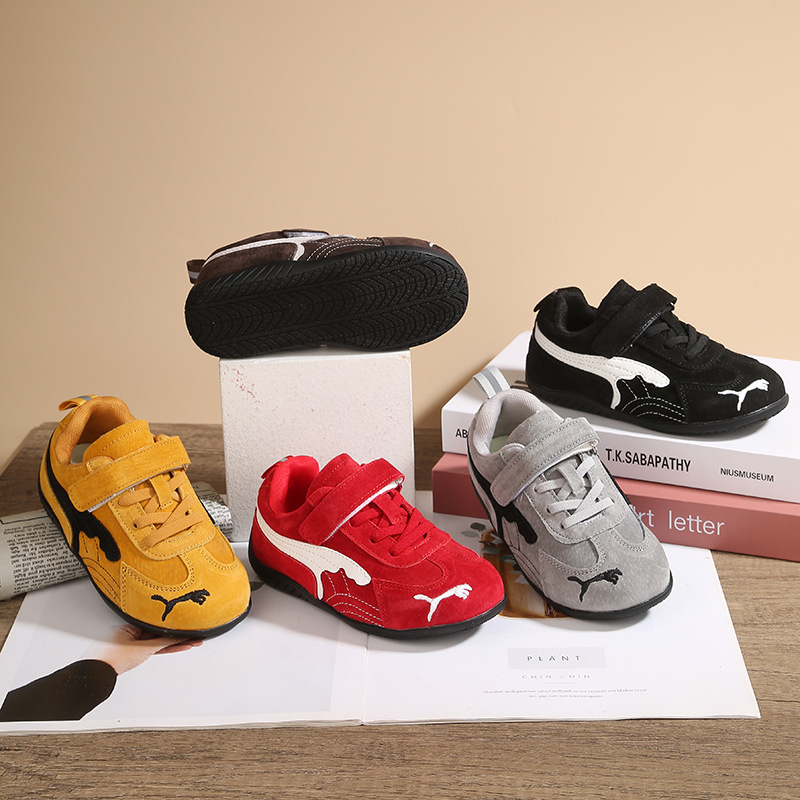 Dječje tenisice s retro mat završnim izgledom, casual sportske tenisice za djevojčice, lagane tenisice za dječake s Velcro zatvaračem