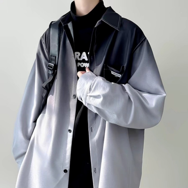 Muška košulja s kratkim rukavima u američkom stilu, lagana za ljeto, retro streetwear, slobodan kroj.