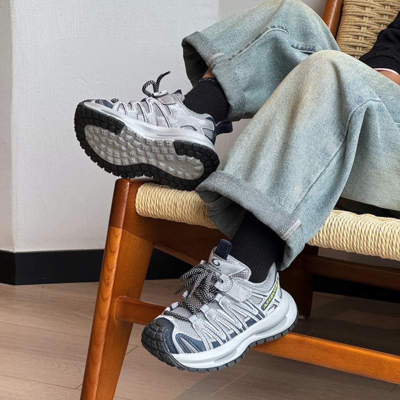 Dječje zimske tenisice s zatvorenim prstom, Velcro zatvarač, protuklizna EVA potplat, debeli potplat, za svakodnevno nošenje na otvorenom, unisex, uzrast 7-16 godina