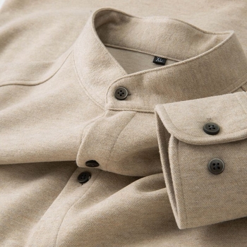 Férfi őszi-téli hosszú ujjú slim-fit ing, üzleti-casual stílusú, gyűrődésmentes, meleg