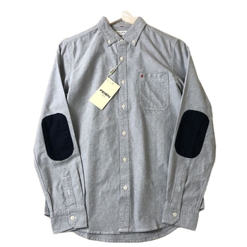 Muška slim-fit košulja od pamuka Oxford, s patch-ima na laktovima, casual proljeće