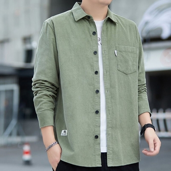 Muška košulja od corduroya – proljeće i jesen moda, casual stil