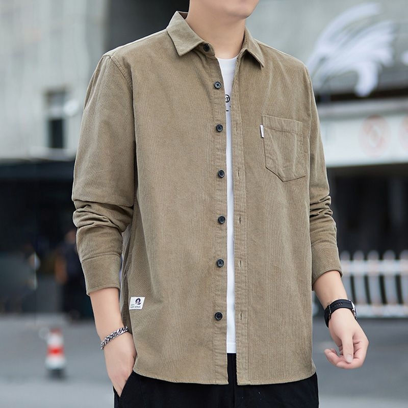 Muška košulja od corduroya – proljeće i jesen moda, casual stil