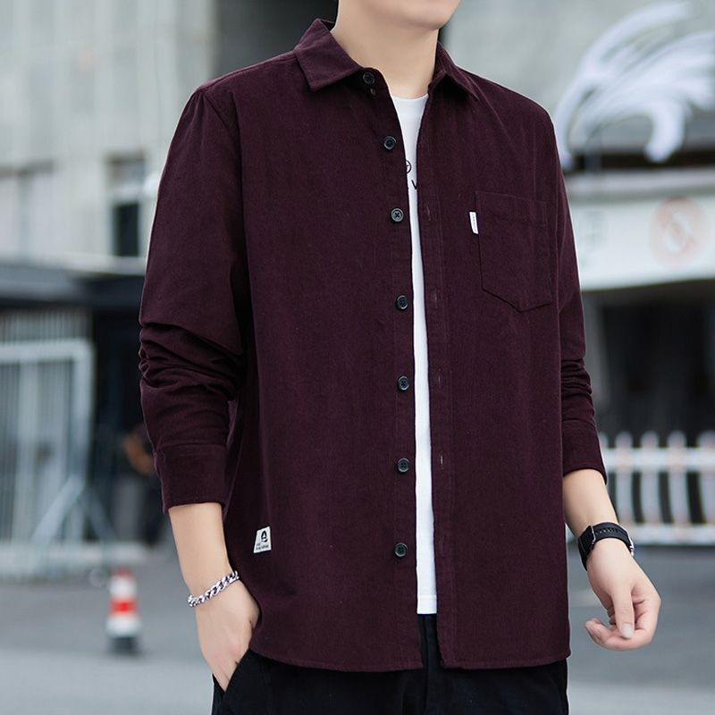 Muška košulja od corduroya – proljeće i jesen moda, casual stil
