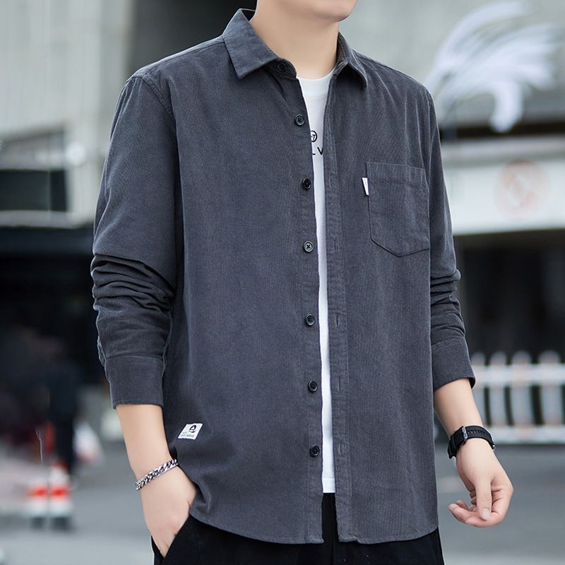 Muška košulja od corduroya – proljeće i jesen moda, casual stil