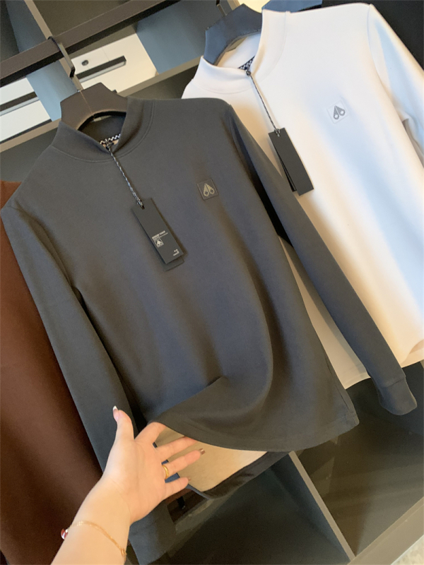 Férfi hosszú ujjú T‑shirt juhkasmír és mulberry selyem keverékéből, 2025 rostokkal, tavasz-őszi, kényelmes alapréteg