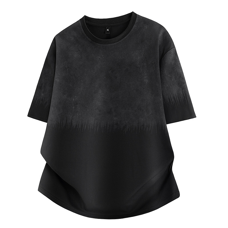 HL Ljeto: novo muško T-shirt s okruglim izrezom, kratkim rukavima, prozračna, s blok boja i prugama