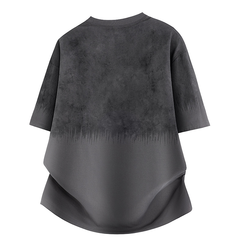 HL Ljeto: novo muško T-shirt s okruglim izrezom, kratkim rukavima, prozračna, s blok boja i prugama