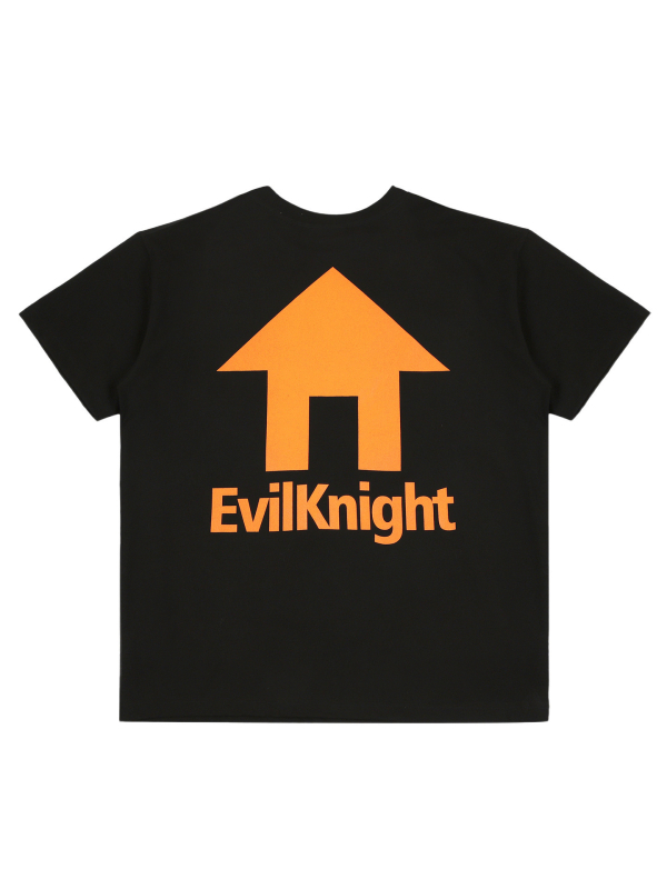 EK House logo, 320 g teška pamuk, američka majica s kratkim rukavima, ležernog kroja, okrugli izrez, muškarcima