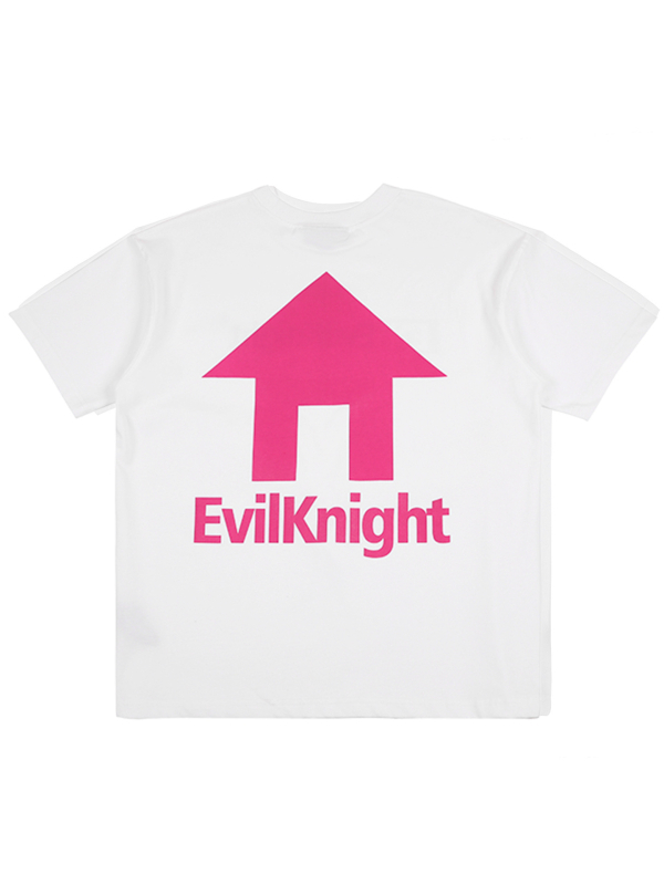 EK House logo, 320 g teška pamuk, američka majica s kratkim rukavima, ležernog kroja, okrugli izrez, muškarcima
