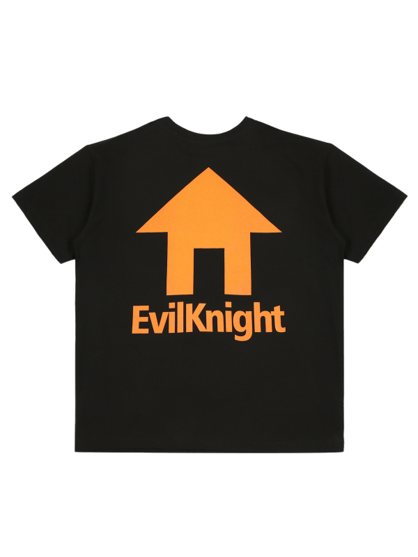 EK House logo, 320 g teška pamuk, američka majica s kratkim rukavima, ležernog kroja, okrugli izrez, muškarcima