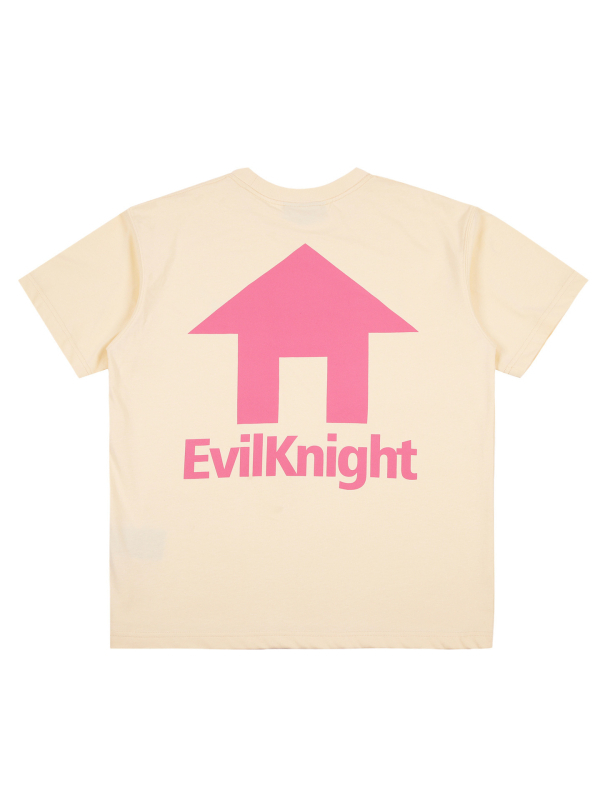 EK House logo, 320 g teška pamuk, američka majica s kratkim rukavima, ležernog kroja, okrugli izrez, muškarcima