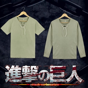 Attack on Titan Eren Yeager pamukasta kratka majica, uski kroj, za osnovni sloj