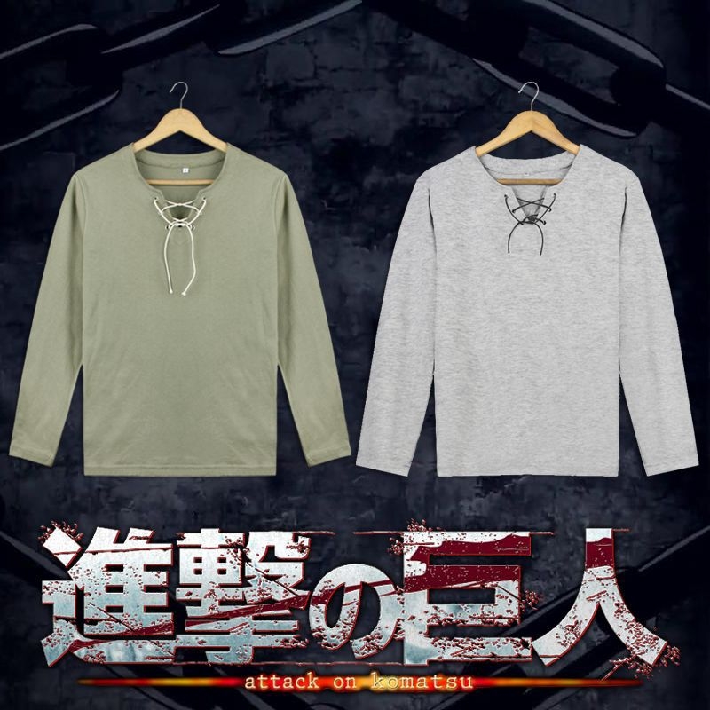 Attack on Titan Eren Yeager pamukasta kratka majica, uski kroj, za osnovni sloj
